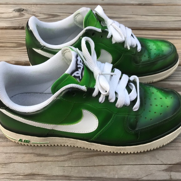 Nike Men Shoe Green Athletic Nike Air Sneaker - Picture 6 of 8